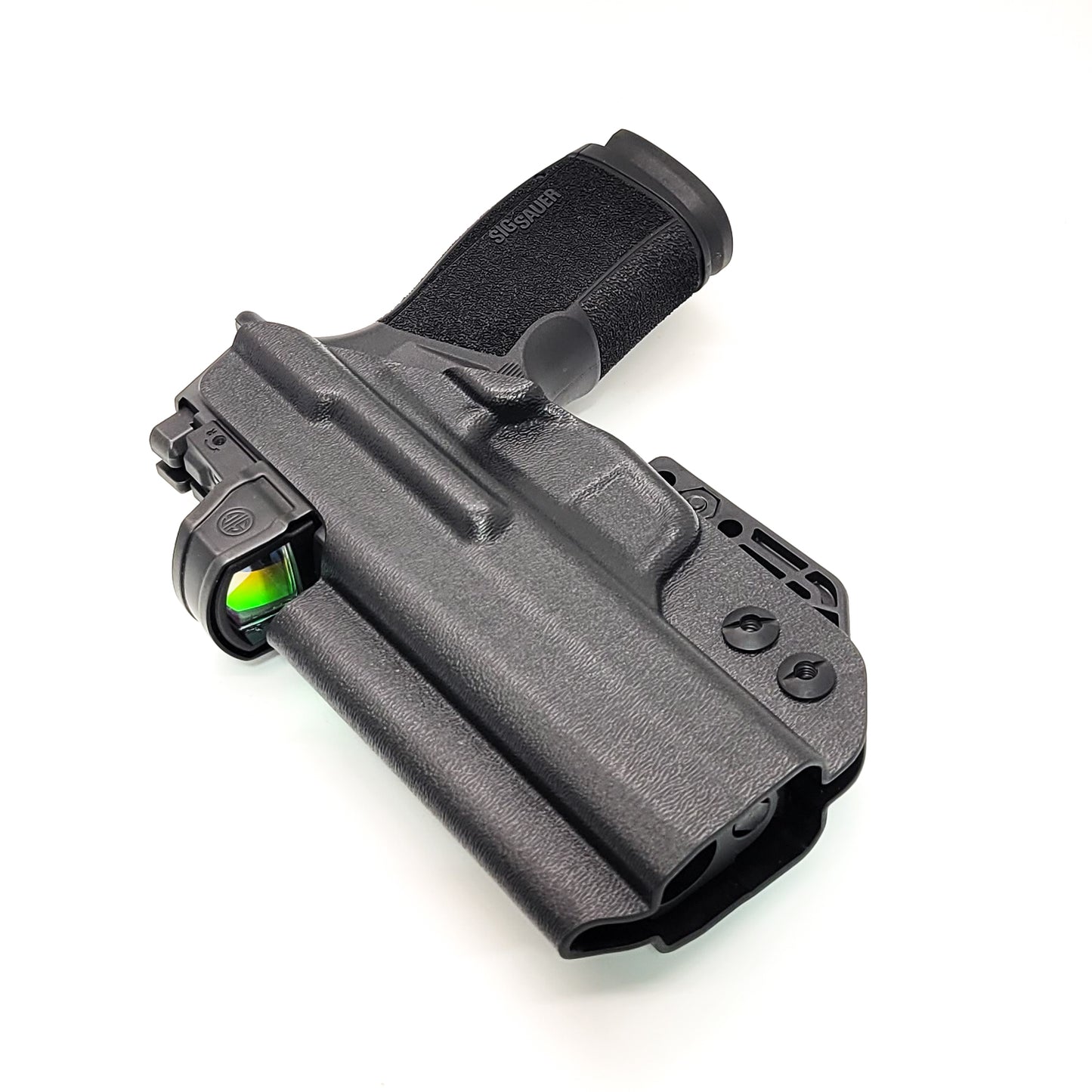 For the best IWB Kydex Inside Waistband Holster for the Sig Sauer P365-XMACRO ROMEOZERO ELITE, P365-XMACRO COMP, or P365-XMACRO, shop Four Brothers Holsters. 