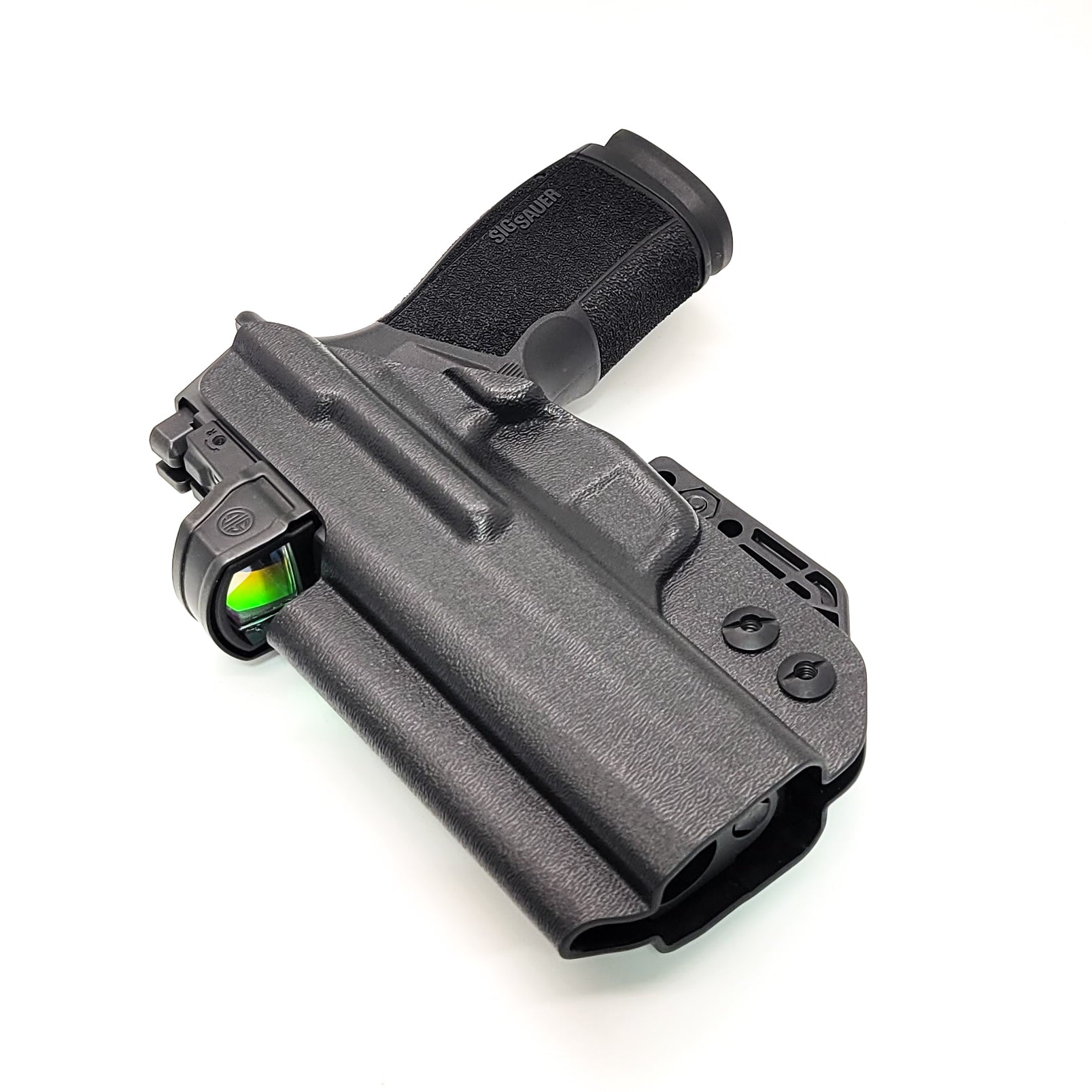 For the best IWB Kydex Inside Waistband Holster for the Sig Sauer P365-XMACRO ROMEOZERO ELITE, P365-XMACRO COMP, or P365-XMACRO, shop Four Brothers Holsters. 