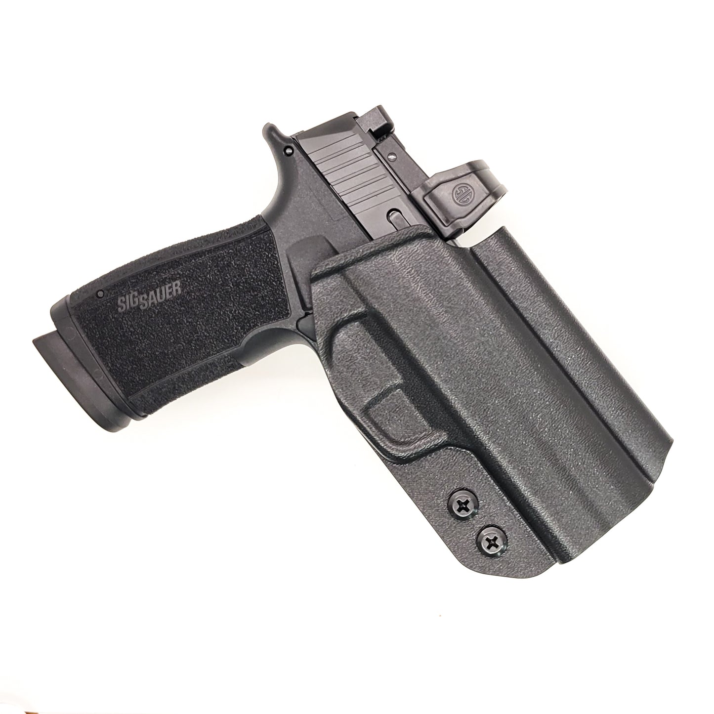 For the best Outside Waistband OWB Holster for the Sig Sauer P365-XMACRO COMP ROMEOZERO ELITE, P365-XMACRO COMP, and P365-XMACRO shop Four Brothers Holsters. 