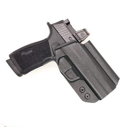 For the best Outside Waistband OWB Holster for the Sig Sauer P365-XMACRO COMP ROMEOZERO ELITE, P365-XMACRO COMP, and P365-XMACRO shop Four Brothers Holsters. 