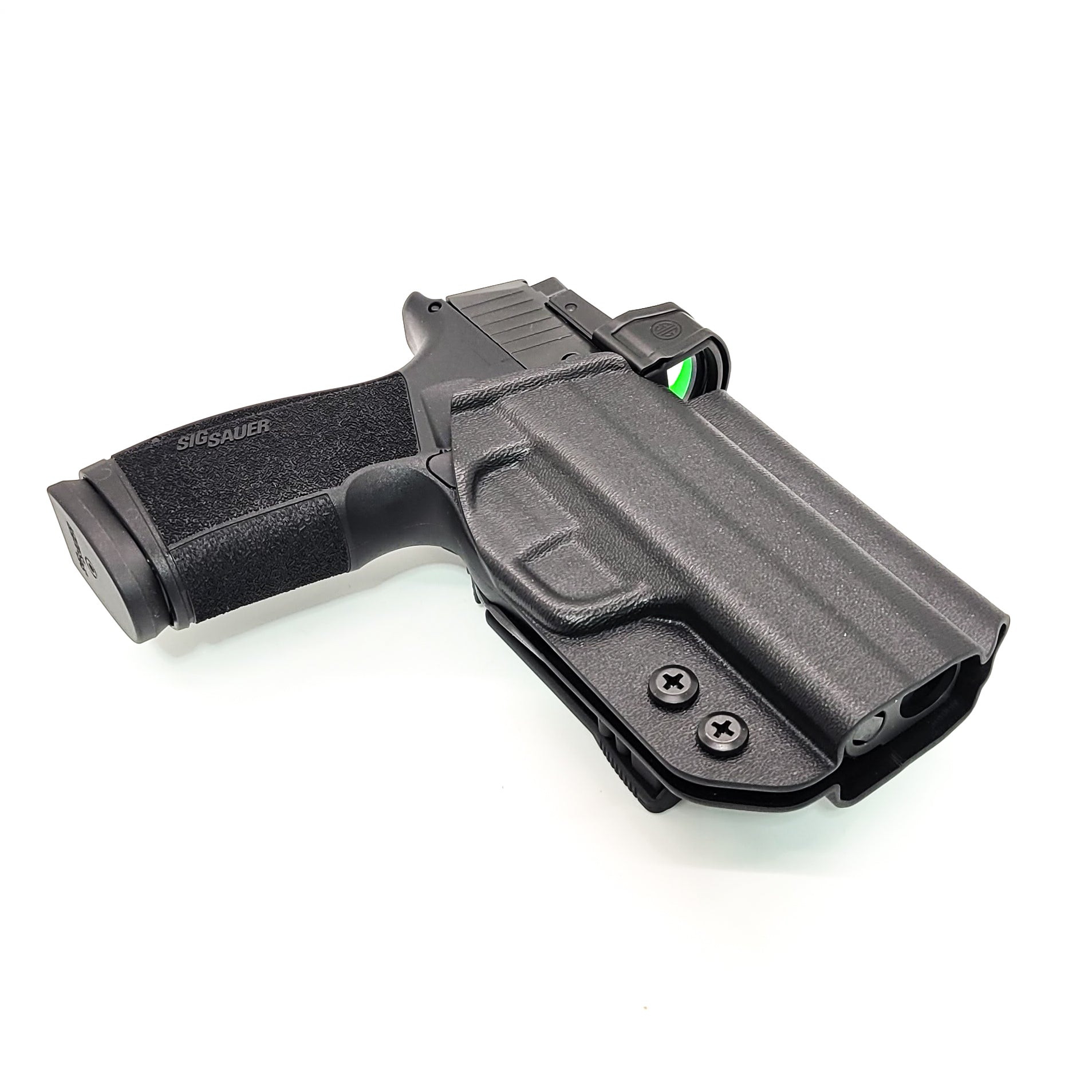 For the best Outside Waistband OWB Holster for the Sig Sauer P365-XMACRO COMP ROMEOZERO ELITE, P365-XMACRO COMP, and P365-XMACRO shop Four Brothers Holsters. 