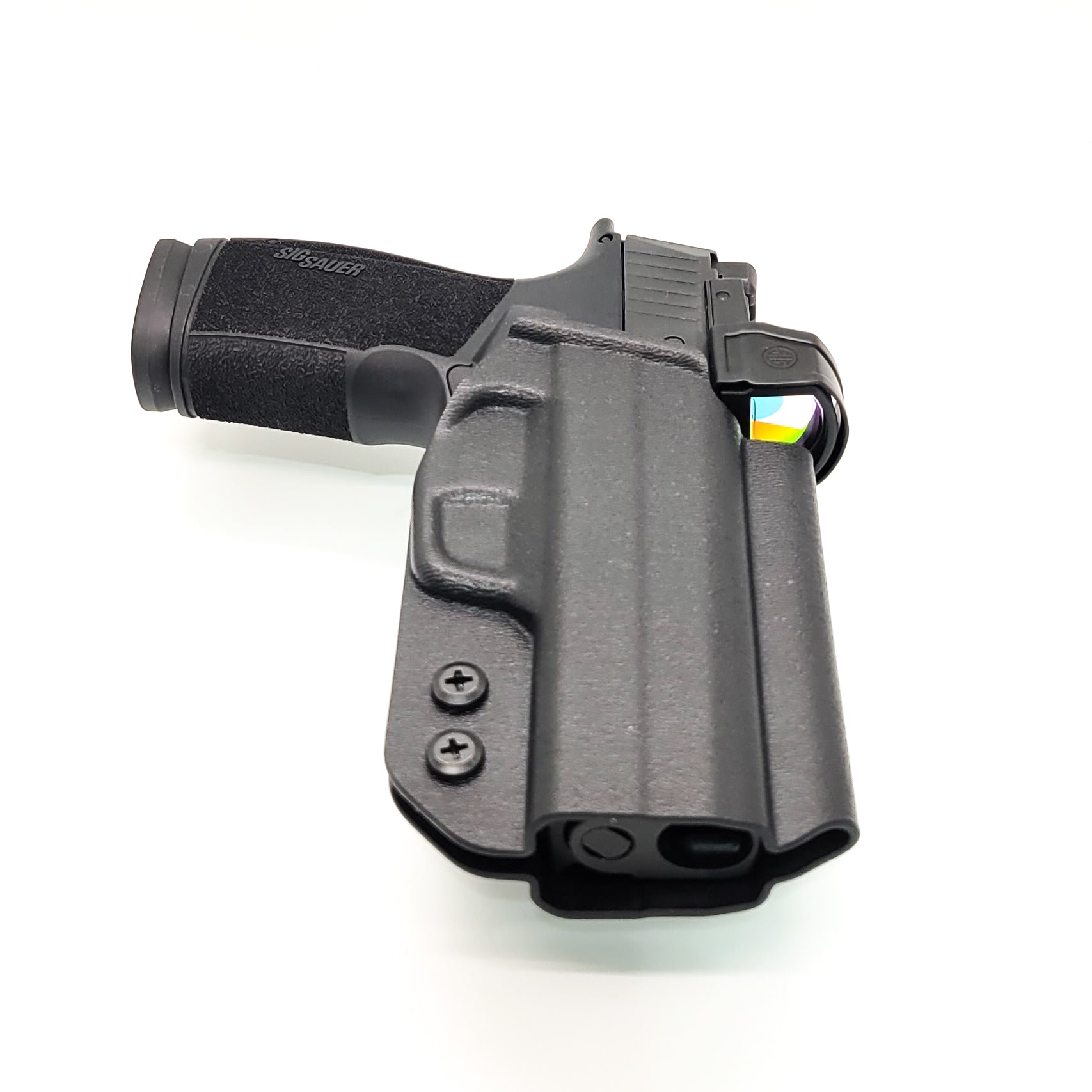 For the best Outside Waistband OWB Holster for the Sig Sauer P365-XMACRO COMP ROMEOZERO ELITE, P365-XMACRO COMP, and P365-XMACRO shop Four Brothers Holsters. 
