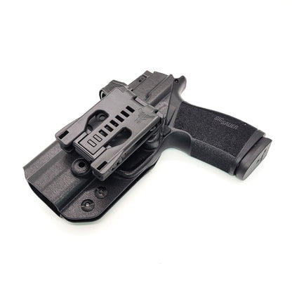 For the best Outside Waistband OWB Holster for the Sig Sauer P365-XMACRO COMP ROMEOZERO ELITE, P365-XMACRO COMP, and P365-XMACRO shop Four Brothers Holsters. 