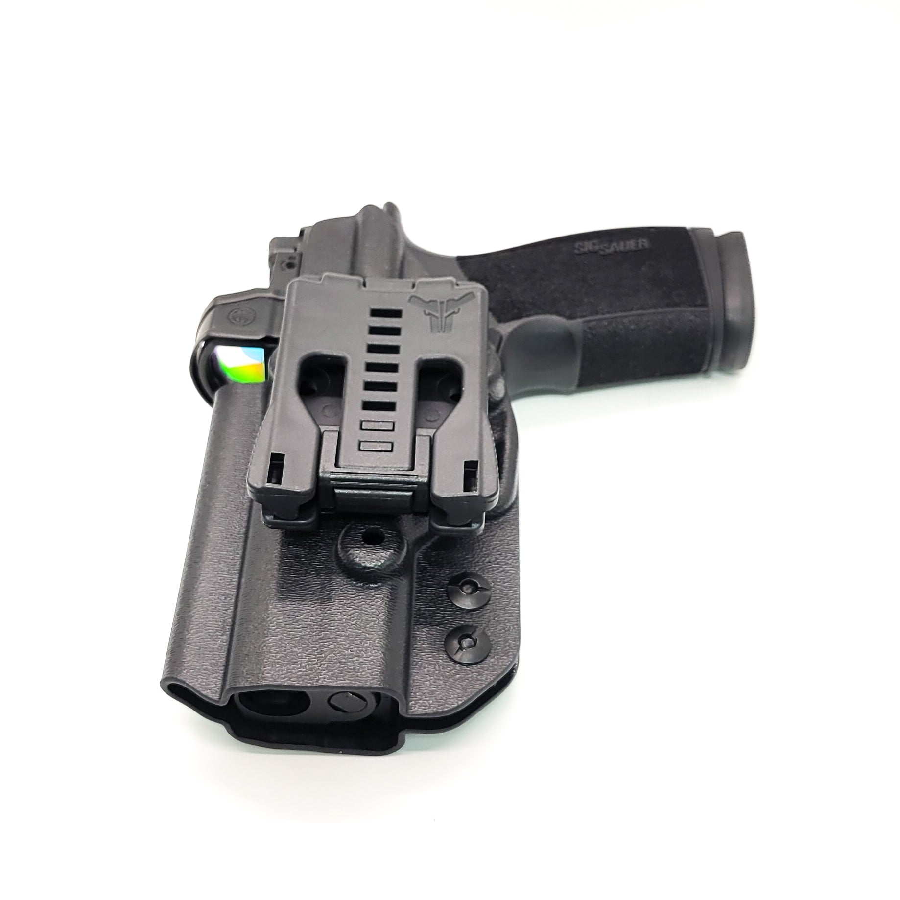 For the best Outside Waistband OWB Holster for the Sig Sauer P365-XMACRO COMP ROMEOZERO ELITE, P365-XMACRO COMP, and P365-XMACRO shop Four Brothers Holsters. 