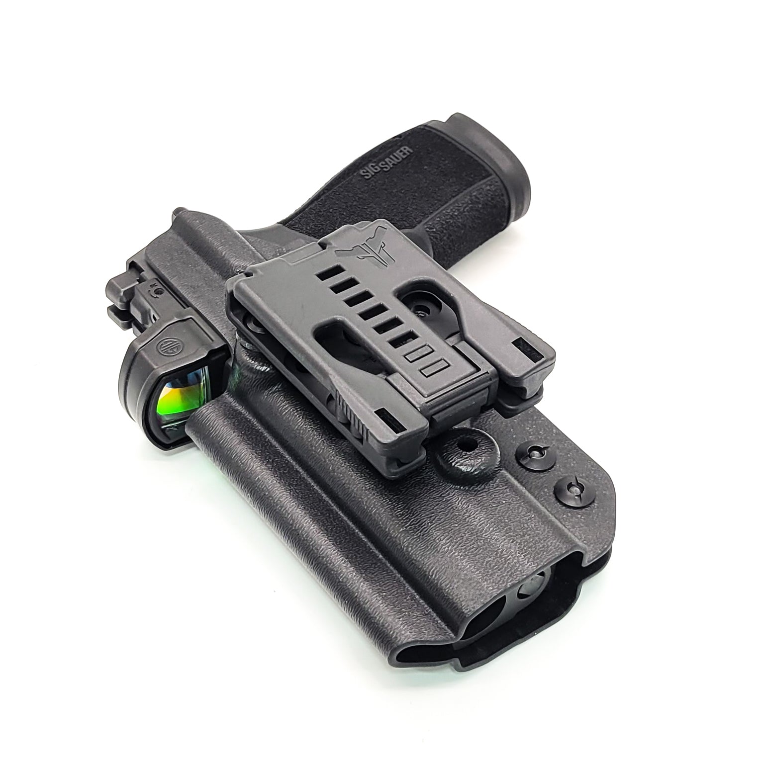 For the best Outside Waistband OWB Holster for the Sig Sauer P365-XMACRO COMP ROMEOZERO ELITE, P365-XMACRO COMP, and P365-XMACRO shop Four Brothers Holsters. 