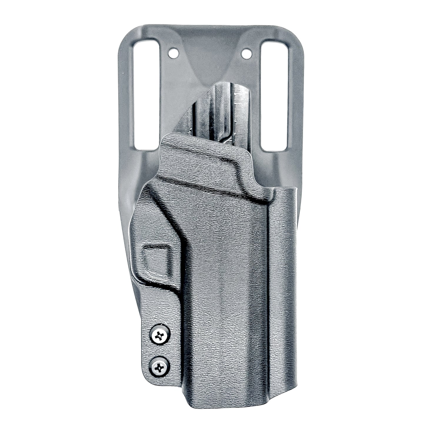 Black OWB light duty and competition holster for Sig Sauer P365-XMACRO. Red dot ready, threaded barrel compatible. 