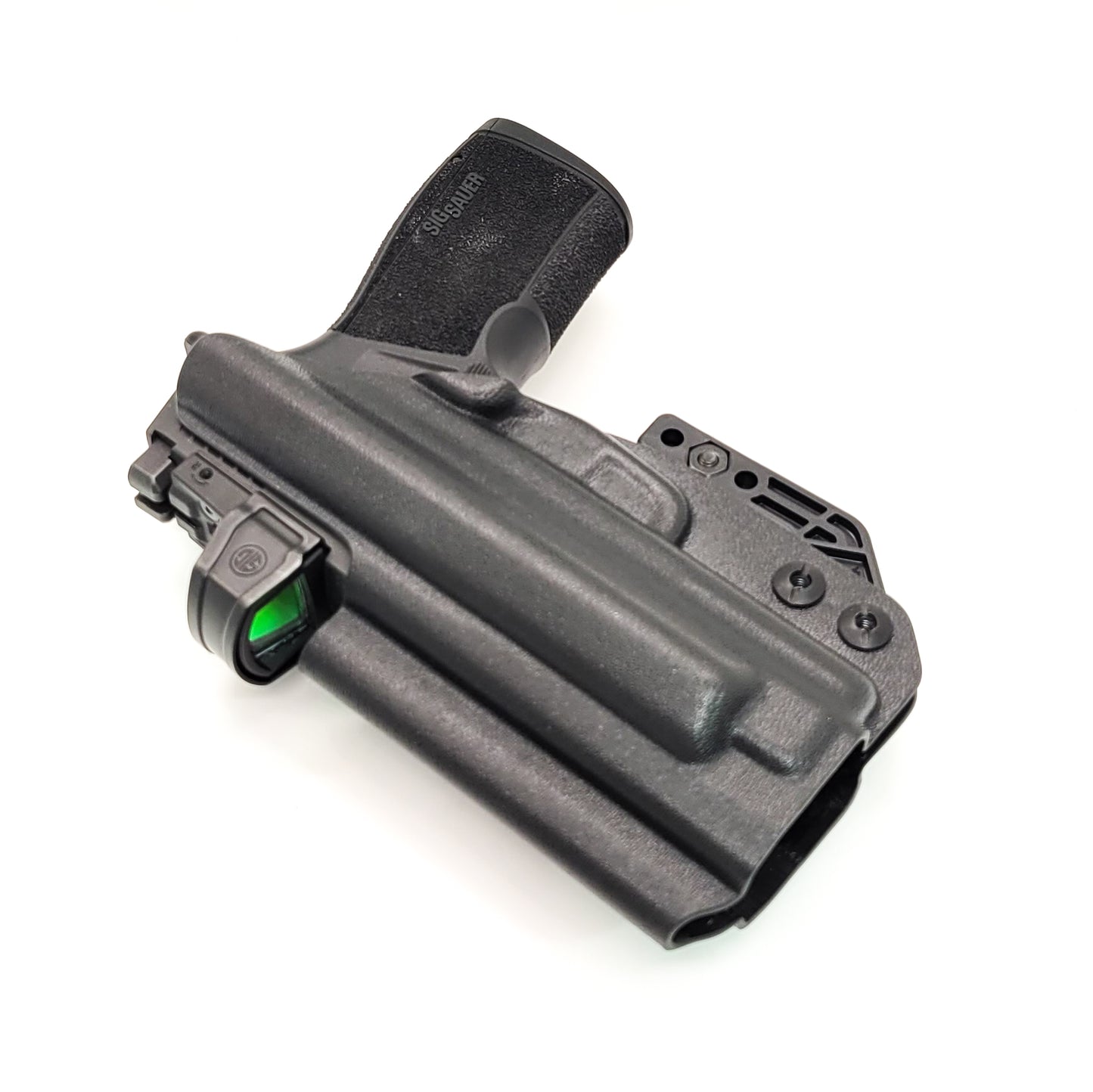For the best IWB Kydex Inside Waistband Holster for the Sig Sauer P365-XMACRO or P365-XMACRO COMP with the GoGunsUSA Gas Pedal. shop Four Brothers holsters. 