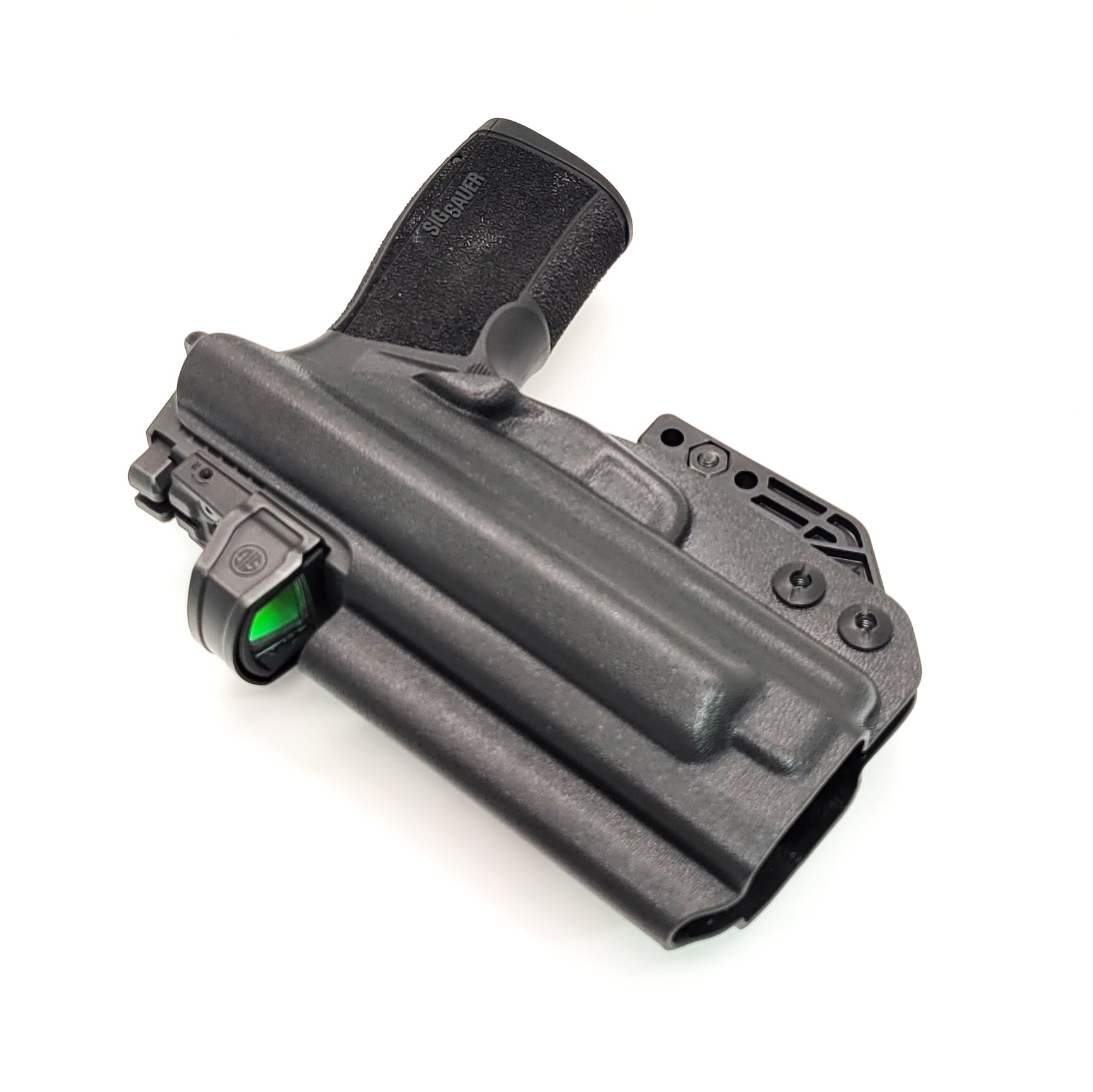 For the best IWB Kydex Inside Waistband Holster for the Sig Sauer P365-XMACRO or P365-XMACRO COMP with the GoGunsUSA Gas Pedal. shop Four Brothers holsters. 