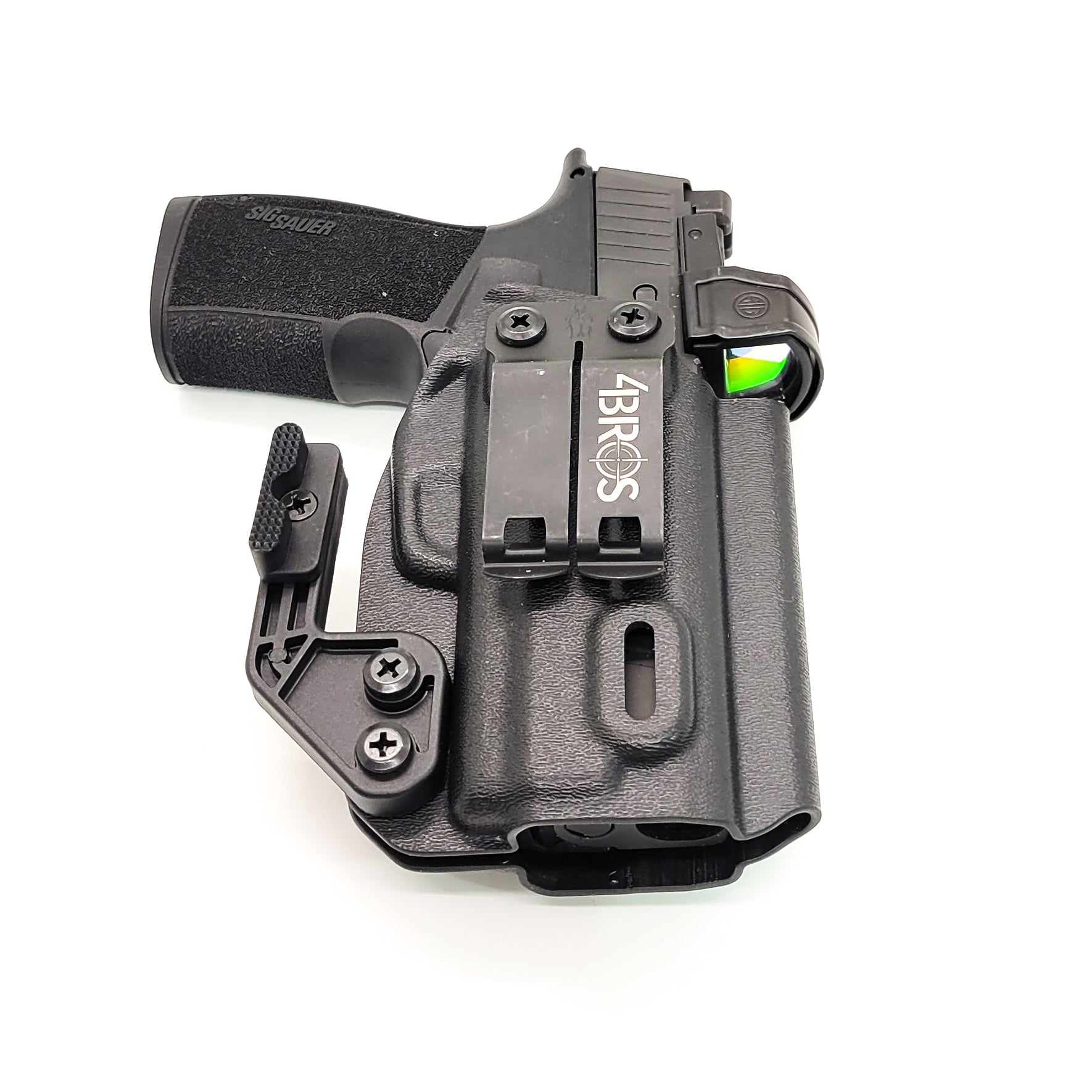 For the best IWB Kydex Inside Waistband Holster for the Sig Sauer P365-XMACRO or P365-XMACRO COMP with the GoGunsUSA Gas Pedal. shop Four Brothers holsters. 
