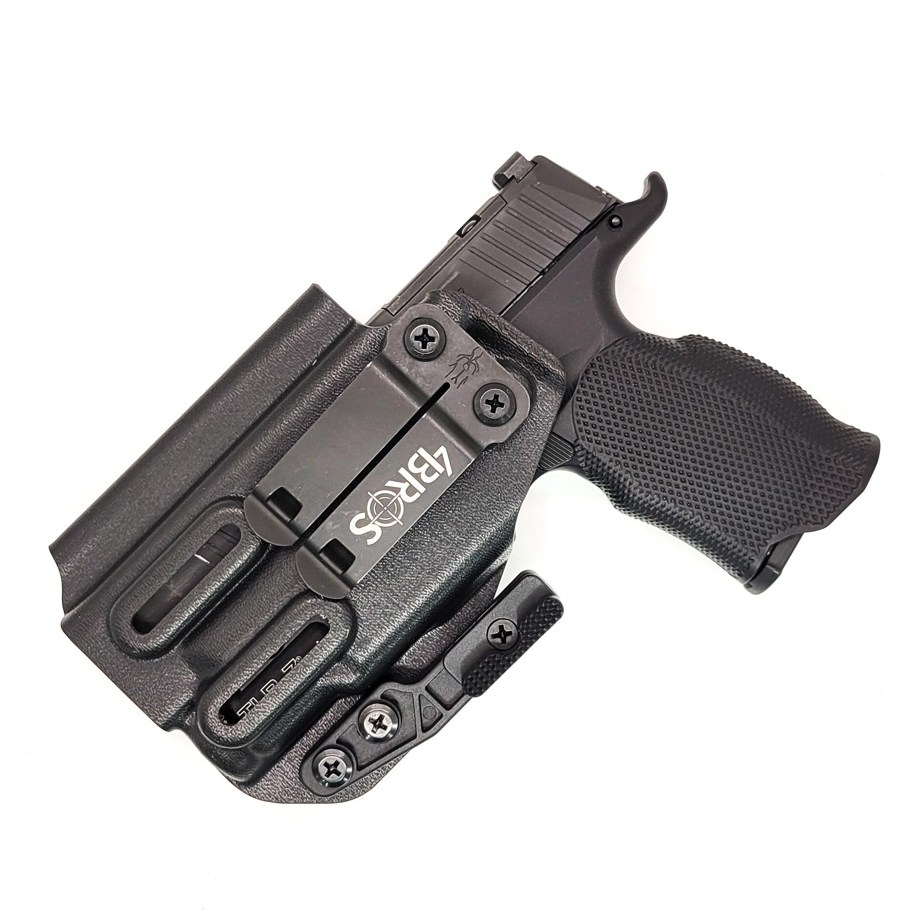 Four Brothers Sig Sauer P365-XMACRO with the Icarus Precision A.C.E. 365 X MACRO Grip Module & Streamlight 1913 version TLR-7 Sub, IWB Inside Waistband Holster