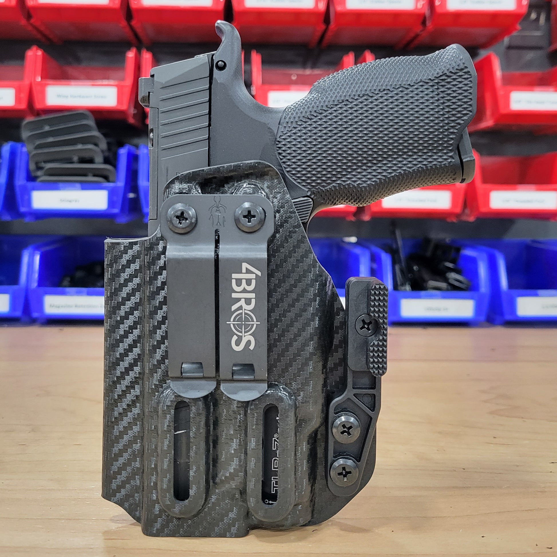 Four Brothers Sig Sauer P365-XMACRO with the Icarus Precision A.C.E. 365 X MACRO Grip Module & Streamlight 1913 version TLR-7 Sub, IWB Inside Waistband Holster