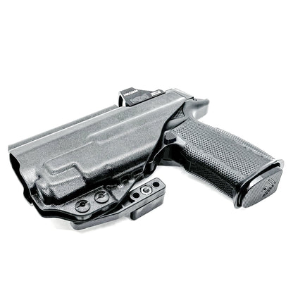 Inside Waistband holster for the Sig P365-XMACRO & Icarus Precision A.C.E. module with TLR-7 Z or A ligght in black with DCC Monoblock and Modwing. 