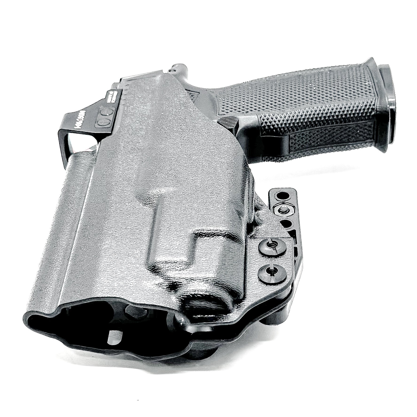 Inside Waistband holster for the Sig P365-XMACRO & Icarus Precision A.C.E. module with TLR-7 Z or A ligght in black with DCC Monoblock and Modwing. 