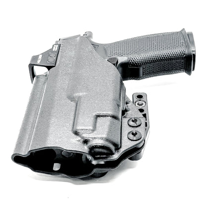 Inside Waistband holster for the Sig P365-XMACRO & Icarus Precision A.C.E. module with TLR-7 Z or A ligght in black with DCC Monoblock and Modwing. 