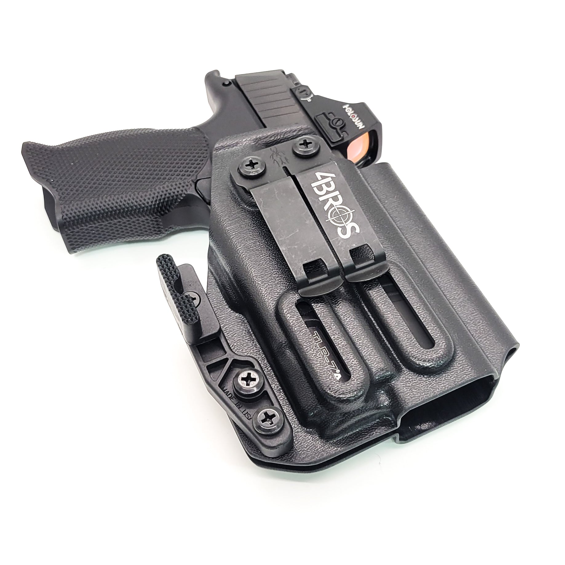Four Brothers Sig Sauer P365-XMACRO with the Icarus Precision A.C.E. 365 "X" MACRO Grip Module Streamlight TLR-7A or TLR-7 X IWB AIWB Inside Waistband Holster