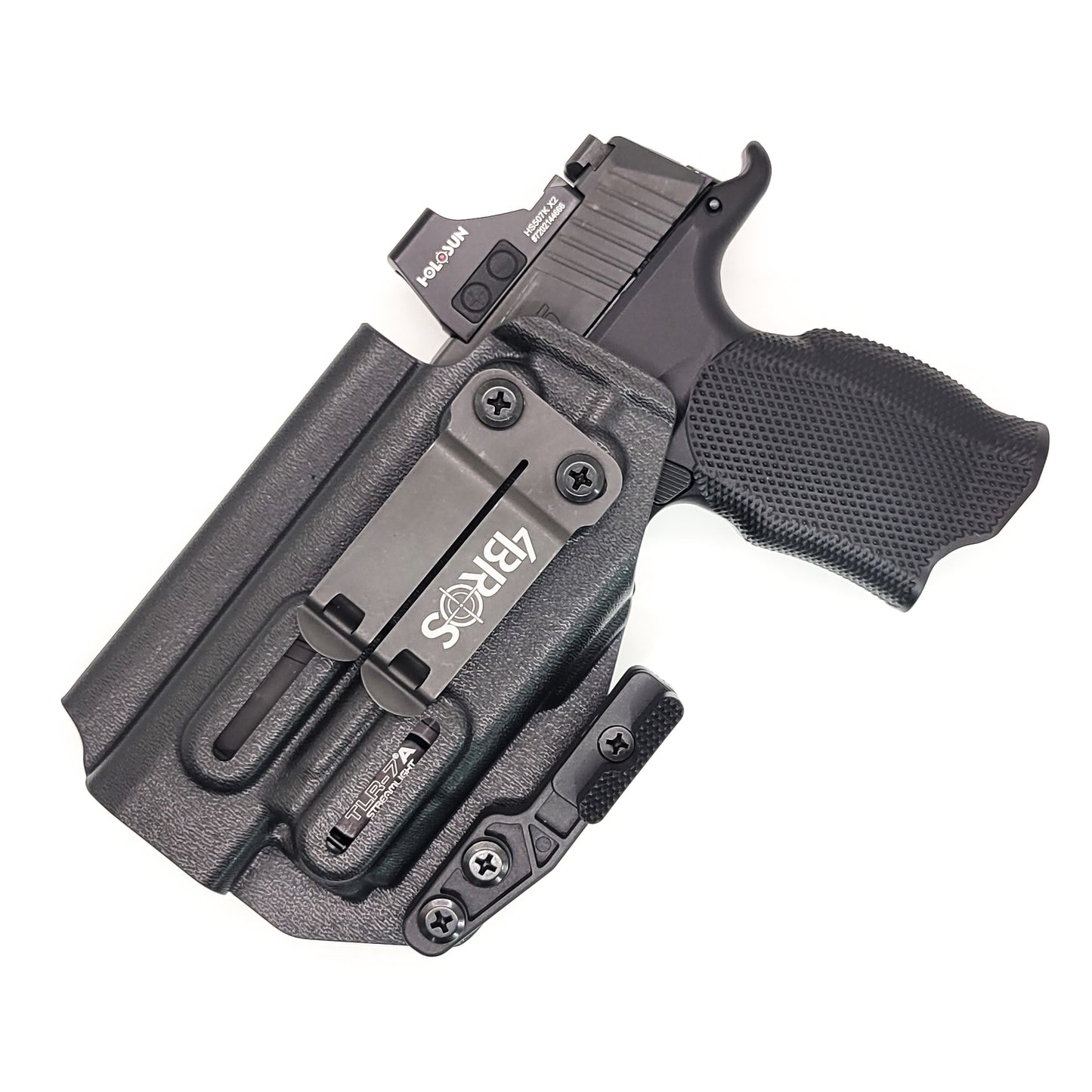 Four Brothers Sig Sauer P365-XMACRO with the Icarus Precision A.C.E. 365 "XL+" MACRO Grip Module & Streamlight TLR-7 A & X, IWB AIWB Inside Waistband Holster