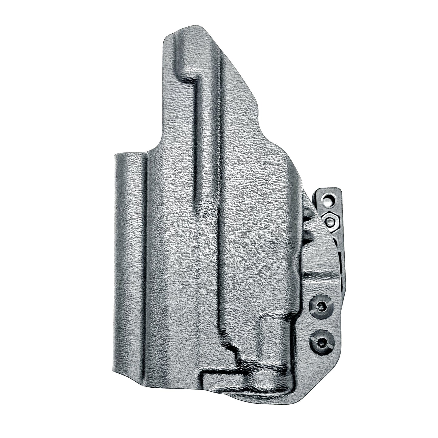 Black IWB holster for the Sig P365-XMACRO TACOPS & TLR-7 Sub Light with DCC Monoblock and Modwing.