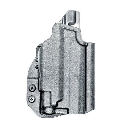 Outside the Waistband OWB holster for the Sig Sauer P365-XMACRO  TACOPS & TLR-7 Sub light in black with 4BROS 1.5" Belt Slide attachment.