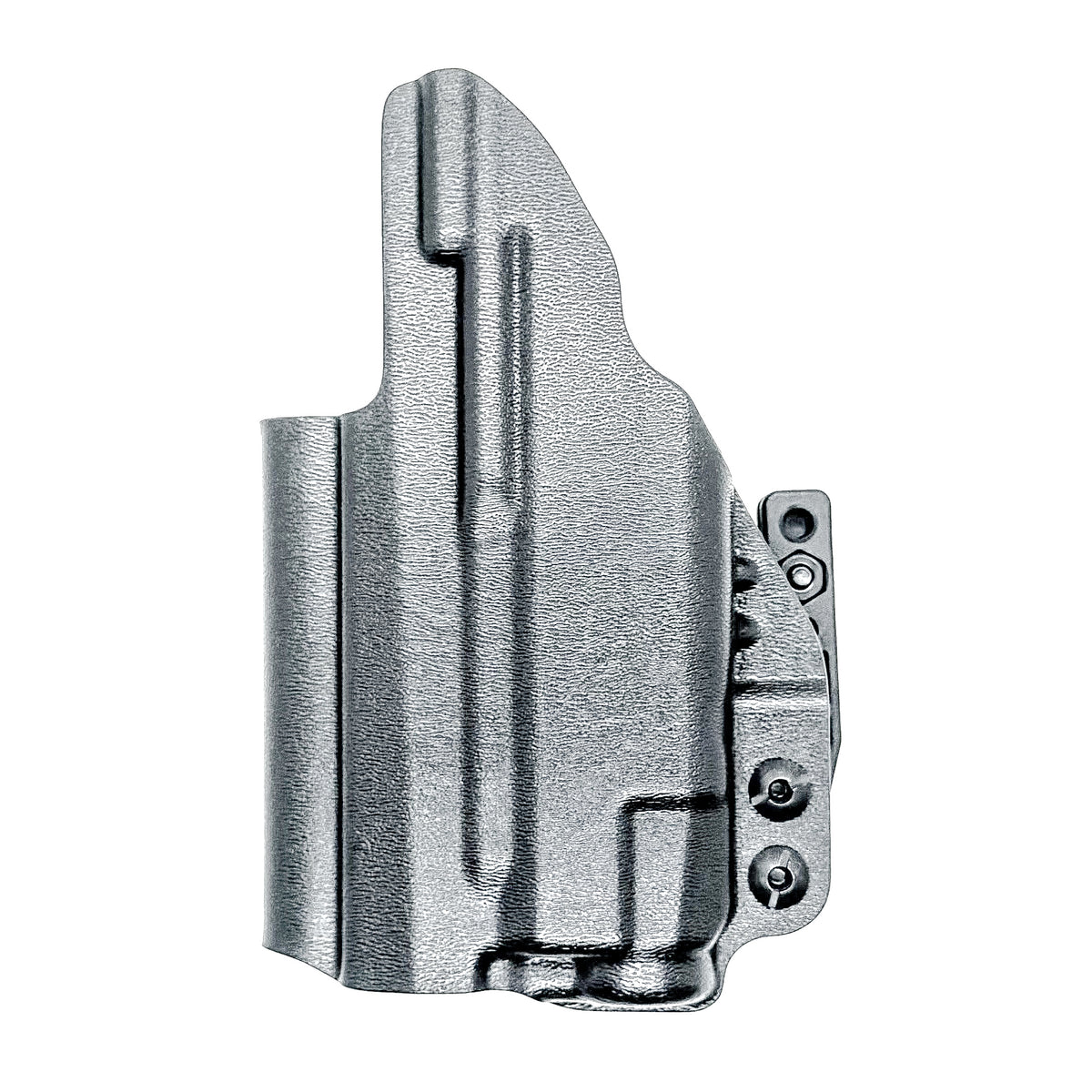 IWB Kydex Inside Waistband Holster in black for the Sig Sauer P365-XMACRO TACOPS with Streamlight TLR-7 X & TLR-7 A shown with a DCC Monoblock and a Modwing.