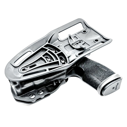 Duty and Competition holster for the Sig Sauer P365-XMACRO & Streamlight TLR-7 Sub in black with the Blade-Tech Duty Drop attachment.