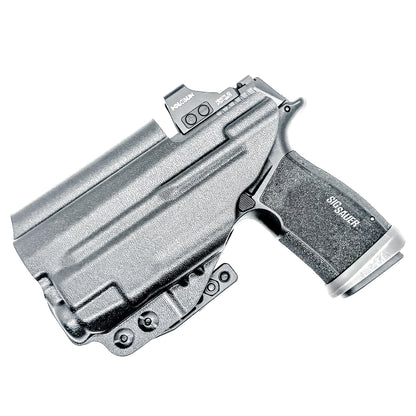 IWB Kydex Inside Waistband Holster for the Sig Sauer P365-XMACRO with Streamlight TLR-7 X & TLR-7 A in black with a DCC Monoblock and a modwing.