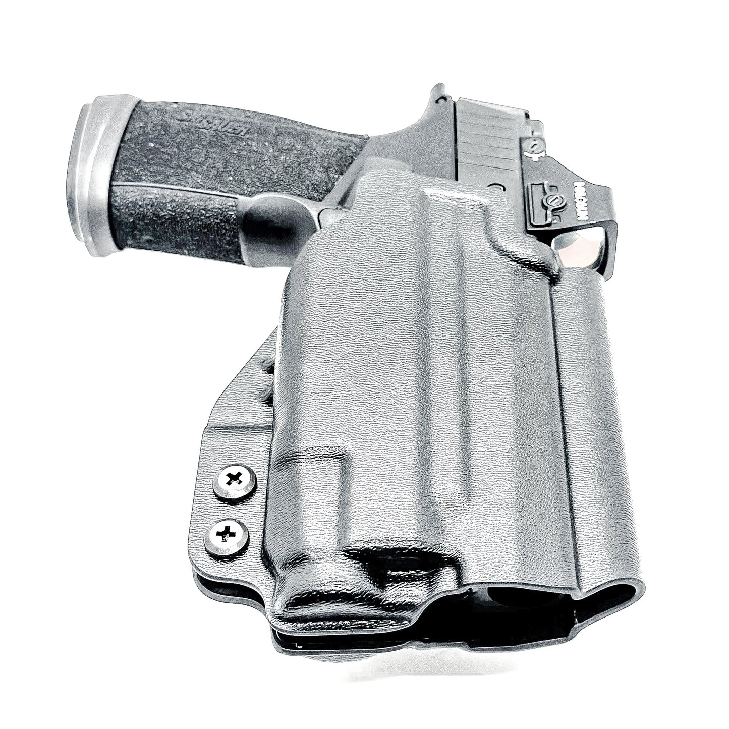 Black Outside Waistband OWB Holster for the Sig Sauer P365-XMACRO & Streamlight TLR-7 X or TLR-7 A with 4BROS 1.5" Belt Slide.