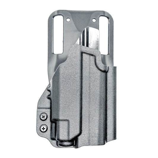 Black Duty & Competition OWB Kydex Holster for the Sig Sauer P365-XMACRO with Streamlight TLR-8 Sub or TLR-8 G Sub with duty drop attachment.