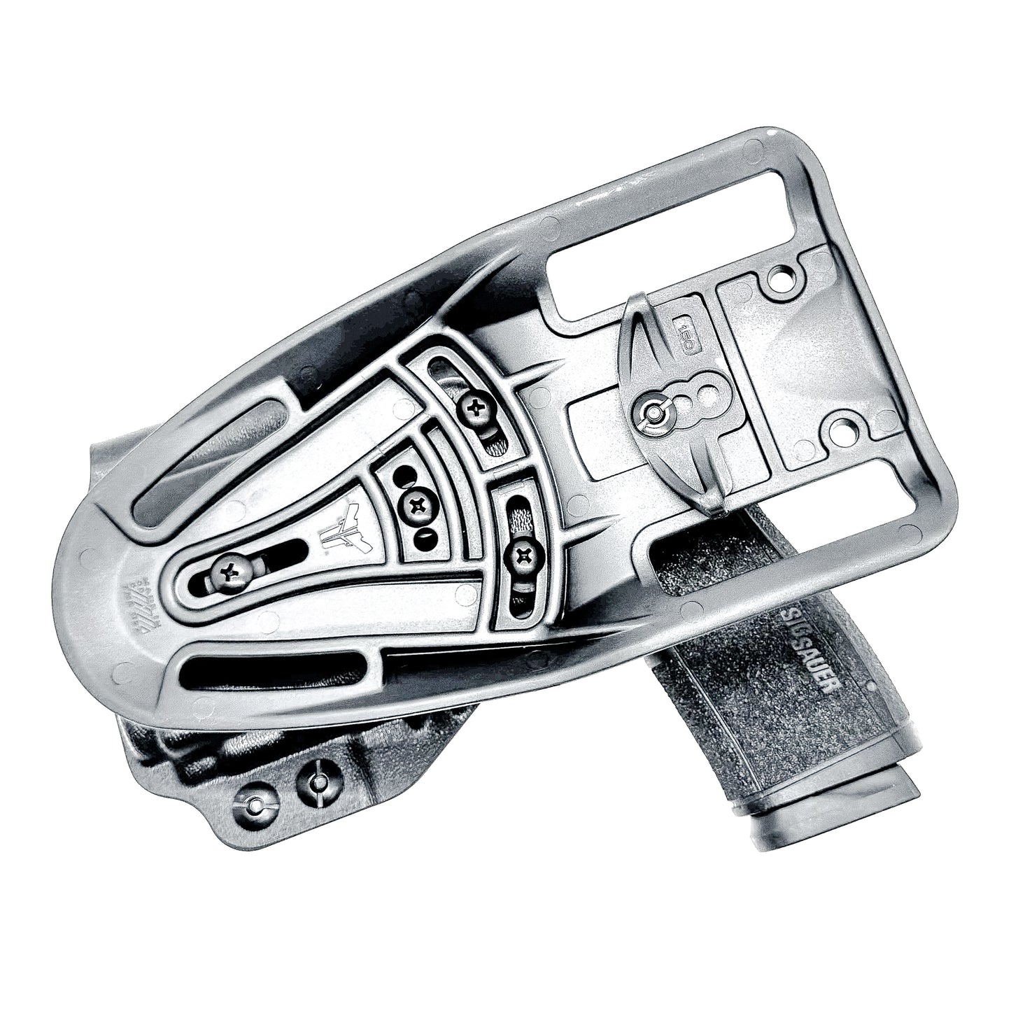 Black Duty & Competition OWB Kydex Holster for the Sig Sauer P365-XMACRO with Streamlight TLR-8 Sub or TLR-8 G Sub with duty drop attachment.