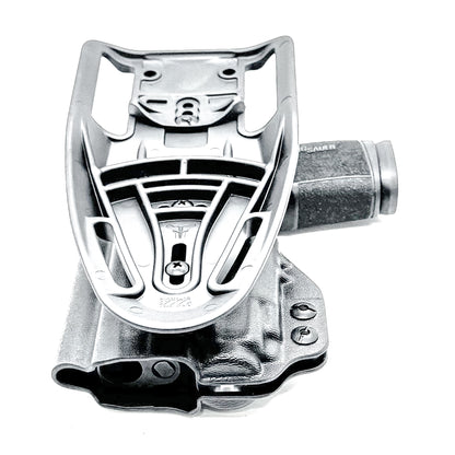 Black Duty & Competition OWB Kydex Holster for the Sig Sauer P365-XMACRO with Streamlight TLR-8 Sub or TLR-8 G Sub with duty drop attachment.