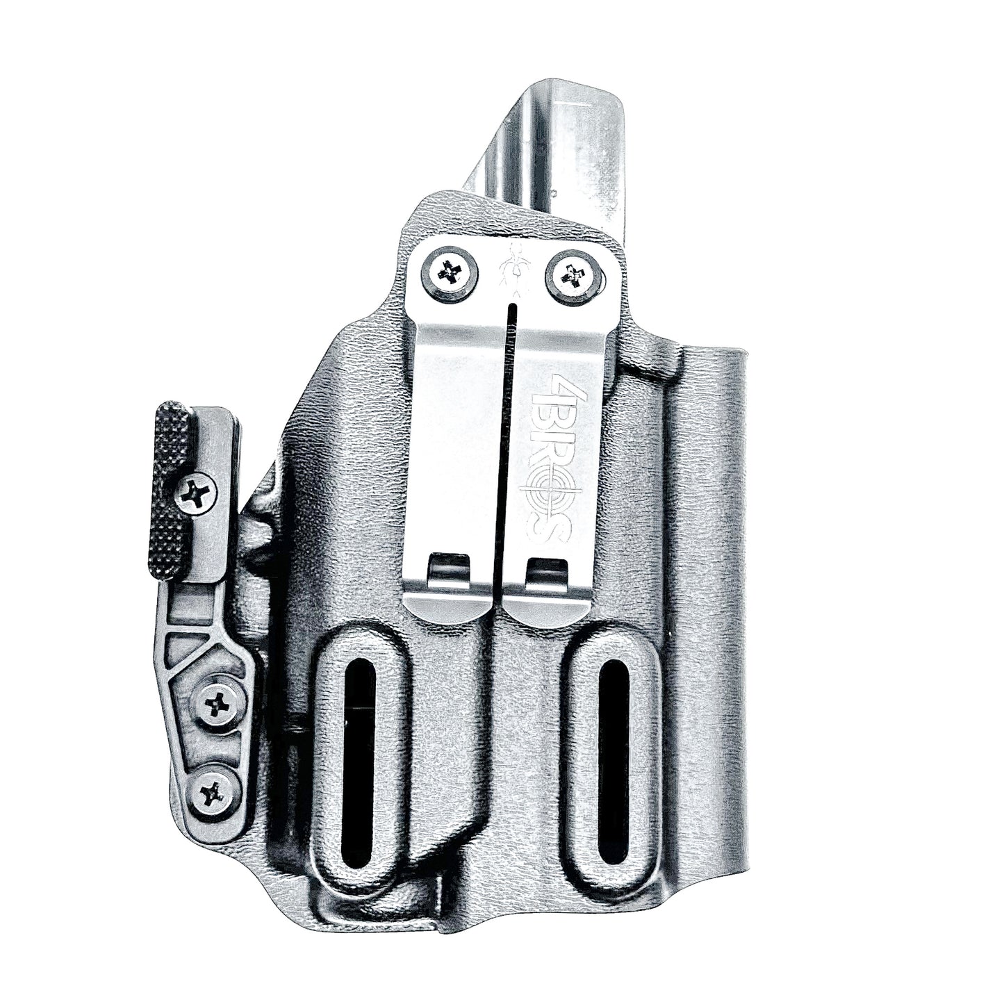 Black IWB AIWB Inside Waistband Kydex Holster for the Sig Sauer P365-XMACRO with Streamlight TLR-8 Sub or TLR-8 G with DCC Monoblock and a Modwing.