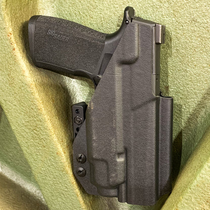 For the best IWB AIWB Inside Waistband Kydex Holster for the Sig Sauer P365-XMACRO with Streamlight TLR-8 Sub or TLR-8 G sub shop Four Brothers 4BROS Holsters.