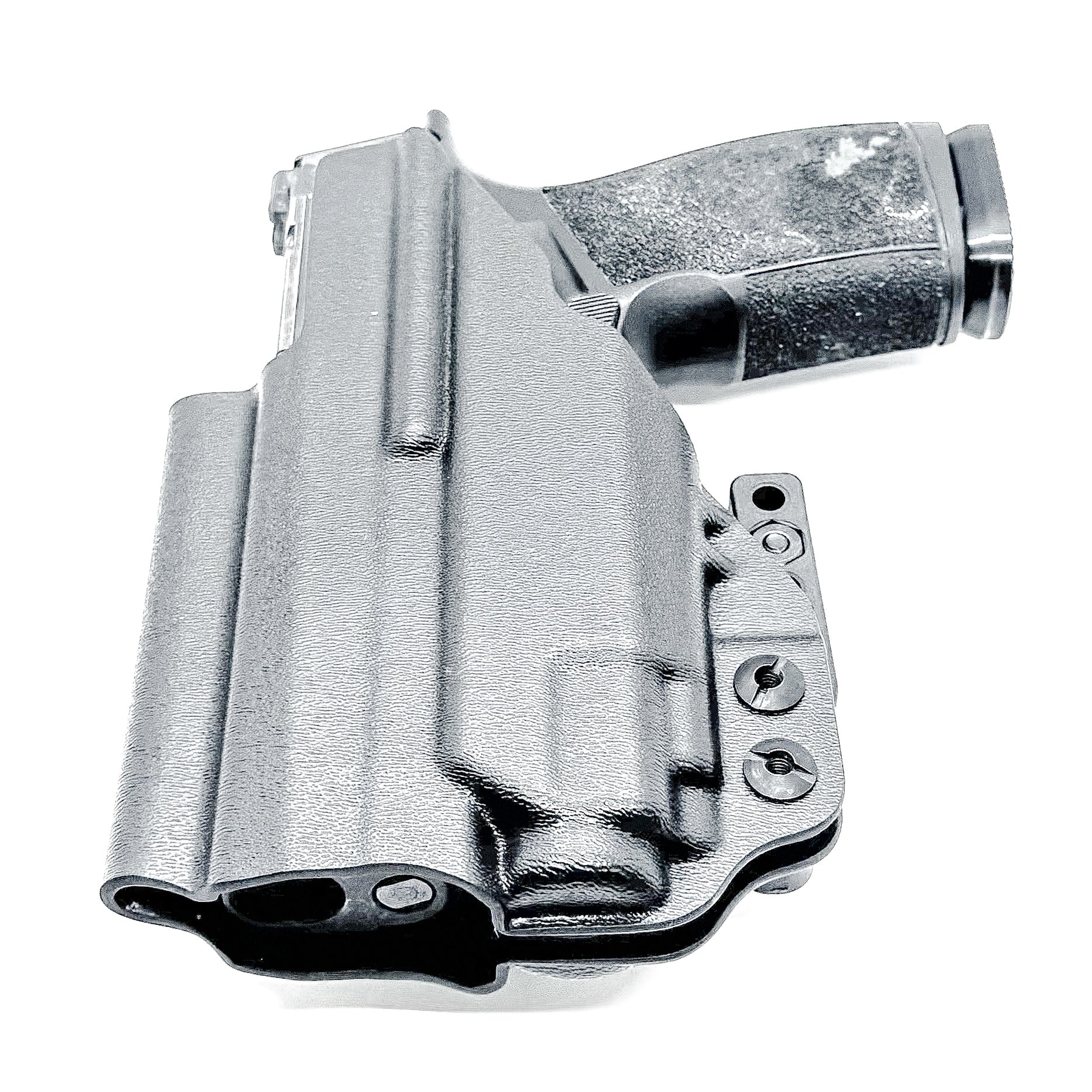 Black IWB AIWB Inside Waistband Kydex Holster for the Sig Sauer P365-XMACRO with Streamlight TLR-8 Sub or TLR-8 G with DCC Monoblock and a Modwing.