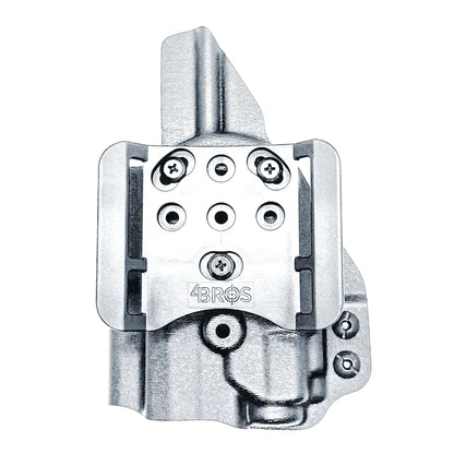 Black Outside Waistband OWB Kydex Holster for the Sig Sauer P365-XMACRO with Streamlight TLR-8 Sub or TLR-8 G Sub with 4BROS 1.5" Belt Slide.