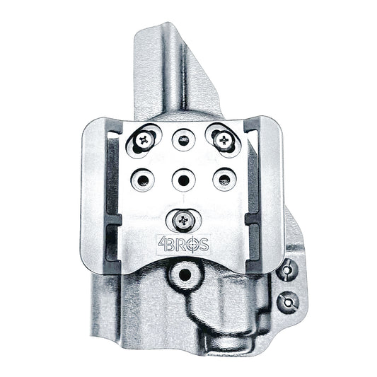 Black Outside Waistband OWB Kydex Holster for the Sig Sauer P365-XMACRO with Streamlight TLR-8 Sub or TLR-8 G Sub with 4BROS 1.5" Belt Slide.