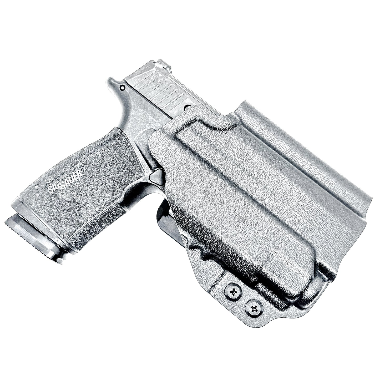 Black Outside Waistband OWB Kydex Holster for the Sig Sauer P365-XMACRO with Streamlight TLR-8 Sub or TLR-8 G Sub with 4BROS 1.5" Belt Slide.