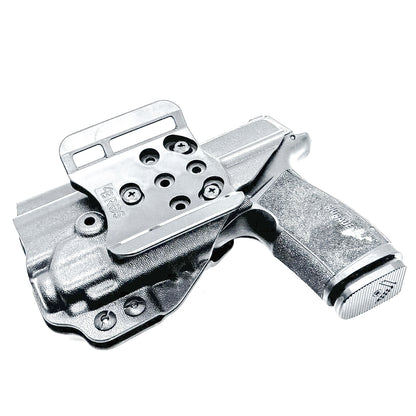 Black Outside Waistband OWB Kydex Holster for the Sig Sauer P365-XMACRO with Streamlight TLR-8 Sub or TLR-8 G Sub with 4BROS 1.5" Belt Slide.