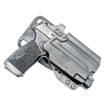 Sig Sauer P365-XMACRO & Streamlight TLR-7 HL-X Outside Waistband Light Duty & Competition Holster. OWB, compatible with TLR-7A & TLR-7 X, made in the USA.