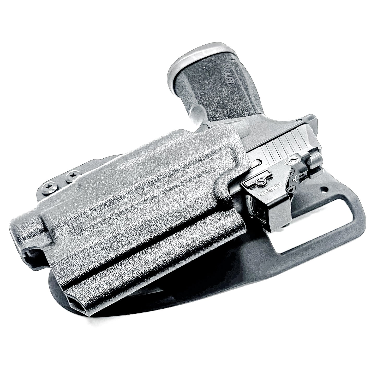 Sig Sauer P365-XMACRO & Streamlight TLR-7 HL-X Outside Waistband Light Duty & Competition Holster. OWB, compatible with TLR-7A & TLR-7 X, made in the USA.