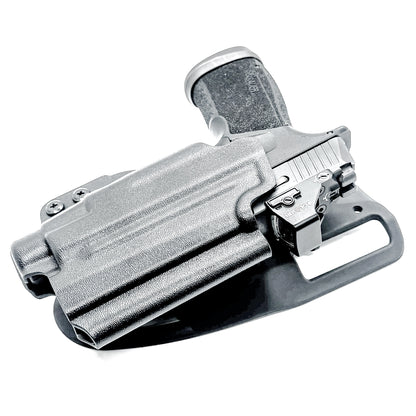 Sig Sauer P365-XMACRO & Streamlight TLR-7 HL-X Outside Waistband Light Duty & Competition Holster. OWB, compatible with TLR-7A & TLR-7 X, made in the USA.