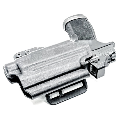 Sig Sauer P365-XMACRO & Streamlight TLR-7 HL-X Outside Waistband Holster. OWB carry, compatible with TLR-7A & TLR-7 X, optics-ready, made in the USA.