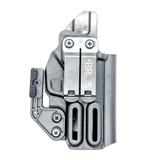 Inside Waistband Holster for the Sig Sauer P365-XMacro Tacops with Monoblock and Modwing in black.