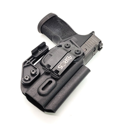 For the best IWB Kydex Inside Waistband Holster for the Sig Sauer P365-XMACRO TACOPS, P365-XMACRO COMP, or P365-XMACRO shop Four Brothers 4BROS holsters.  