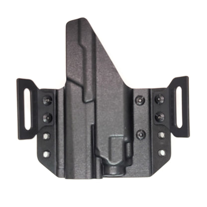 OWB Kydex holster for Sig Sauer P365-XMACRO with TLR-8 Sub Pancake holster, adjustable retention, open muzzle, optic/red dot ready. Made in USA.