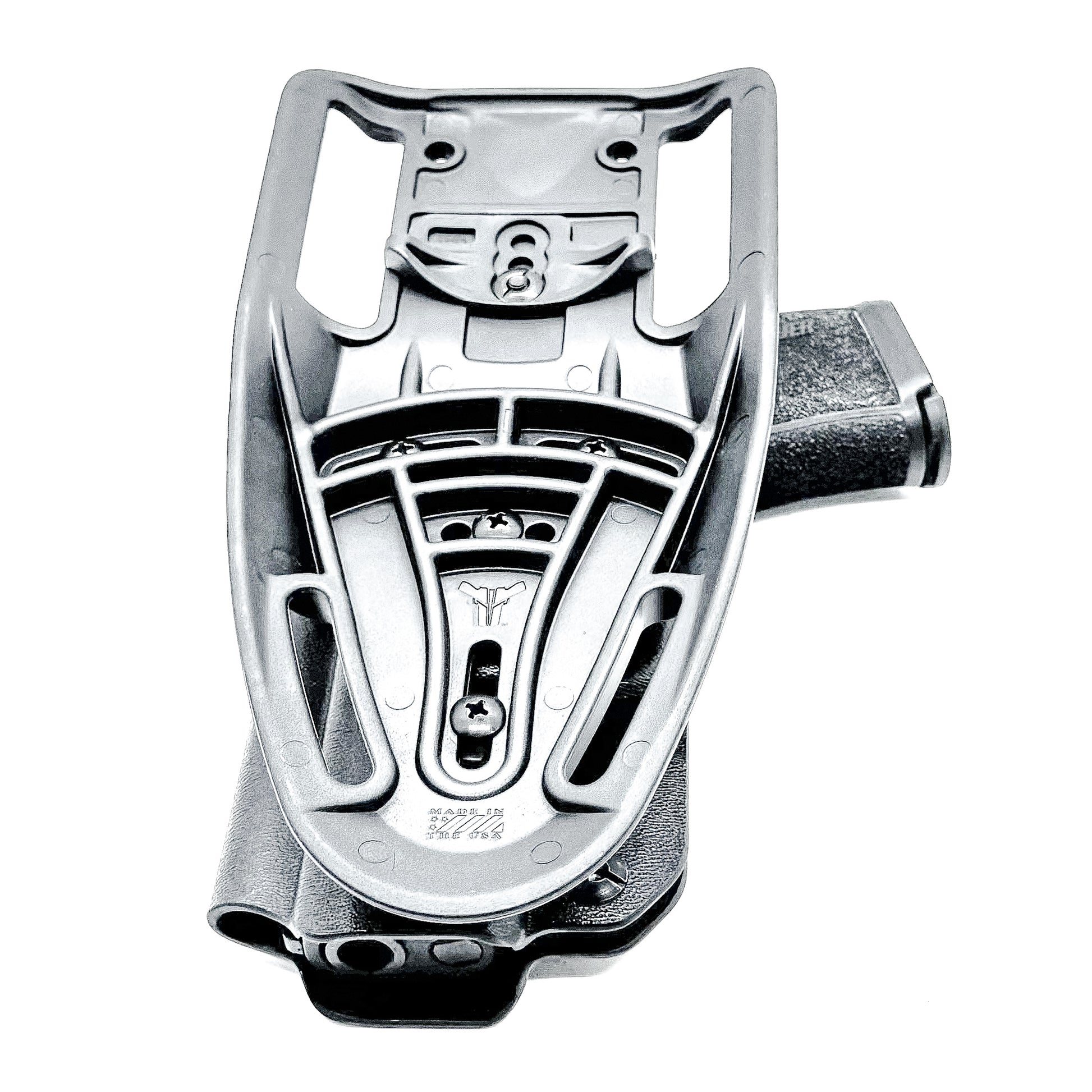 Black Outside Waistband Light Duty & Competition Style Holster for the Sig Sauer P365XL handgun with Blade-Tech Duty Drop.