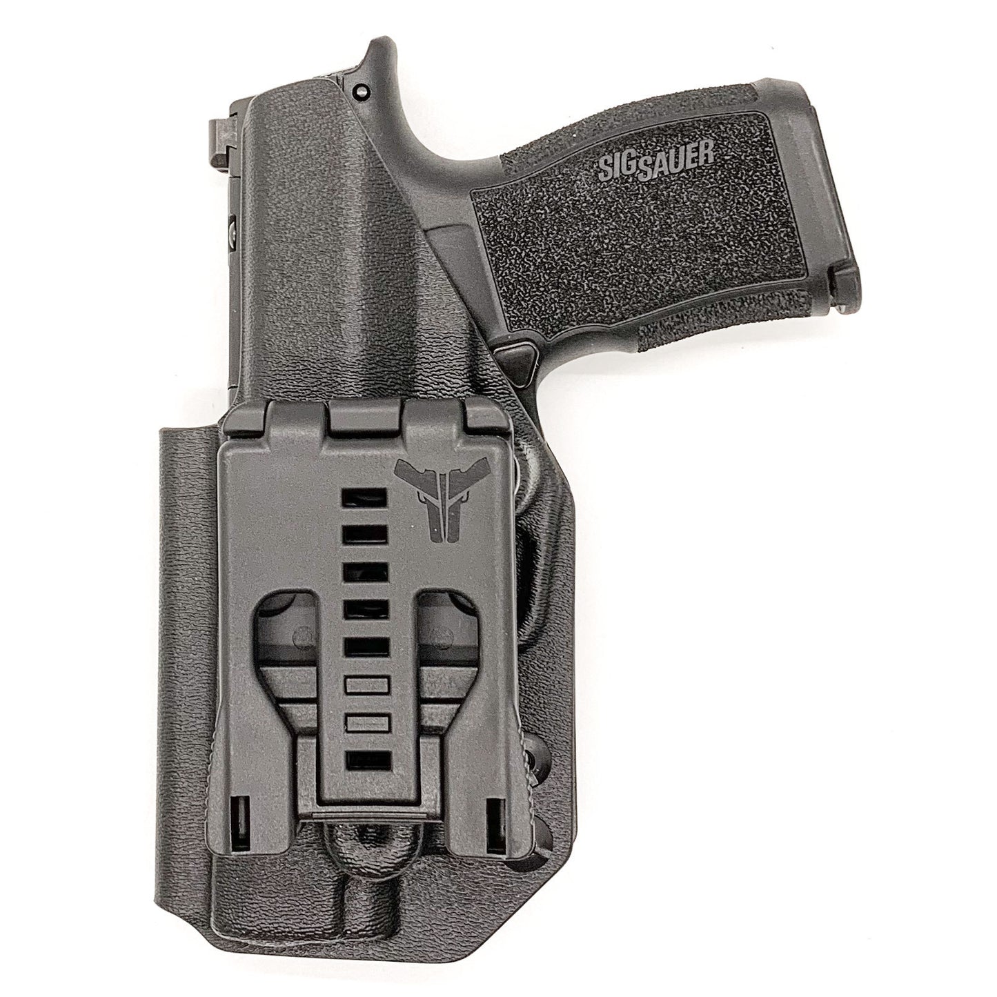 For the best OWB holster for the Sig Sauer P365XL, P365X, P365XL Spectre,  P365X/XL RomeoZero & P365 SAS with GoGuns Gas Pedal shop Four Brothers Holsters.