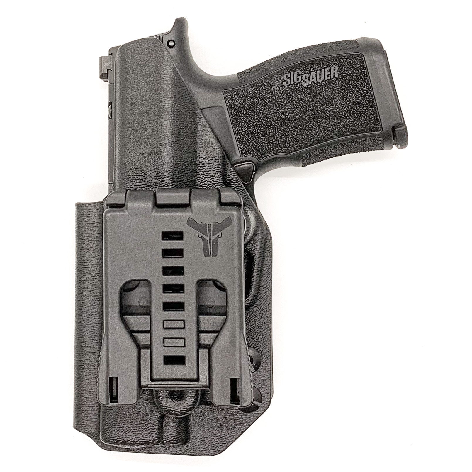 For the best OWB holster for the Sig Sauer P365XL, P365X, P365XL Spectre,  P365X/XL RomeoZero & P365 SAS with GoGuns Gas Pedal shop Four Brothers Holsters.