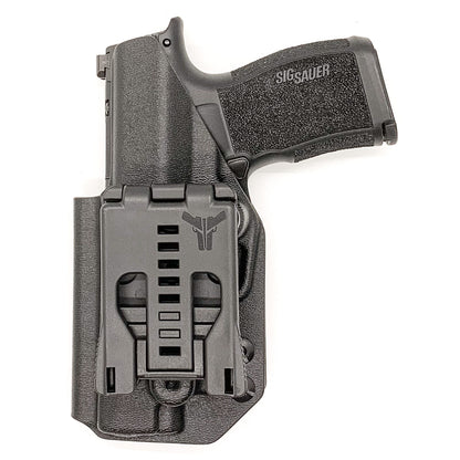 For the best OWB holster for the Sig Sauer P365XL, P365X, P365XL Spectre,  P365X/XL RomeoZero & P365 SAS with GoGuns Gas Pedal shop Four Brothers Holsters.