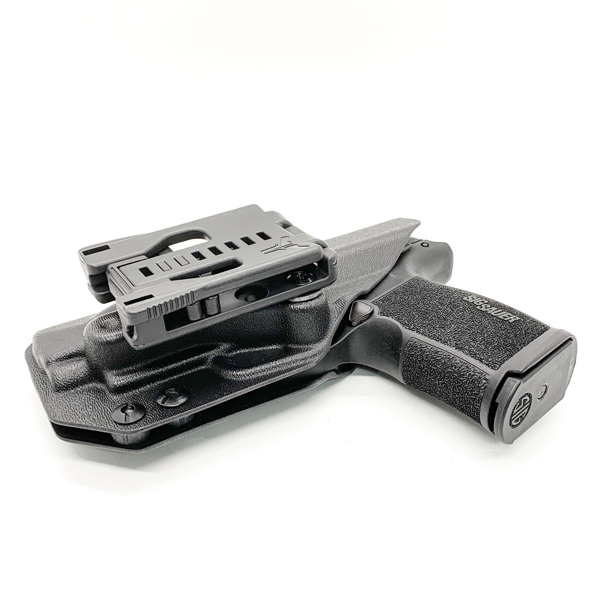 For the best OWB holster for the Sig Sauer P365XL, P365X, P365XL Spectre,  P365X/XL RomeoZero & P365 SAS with GoGuns Gas Pedal shop Four Brothers Holsters.