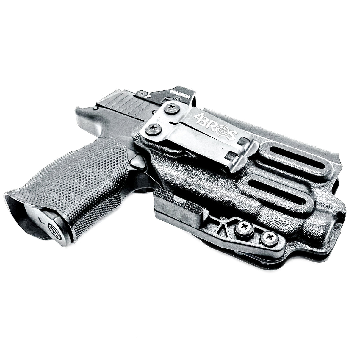 IWB holster for Sig Sauer P365, P365X, P365XL with Icarus EVO grip and Streamlight TLR-7 HL-X. Optics-ready, adjustable retention, precision-molded, made in USA