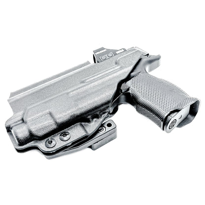 IWB holster for Sig Sauer P365, P365X, P365XL with Icarus EVO grip and Streamlight TLR-7 HL-X. Optics-ready, adjustable retention, precision-molded, made in USA